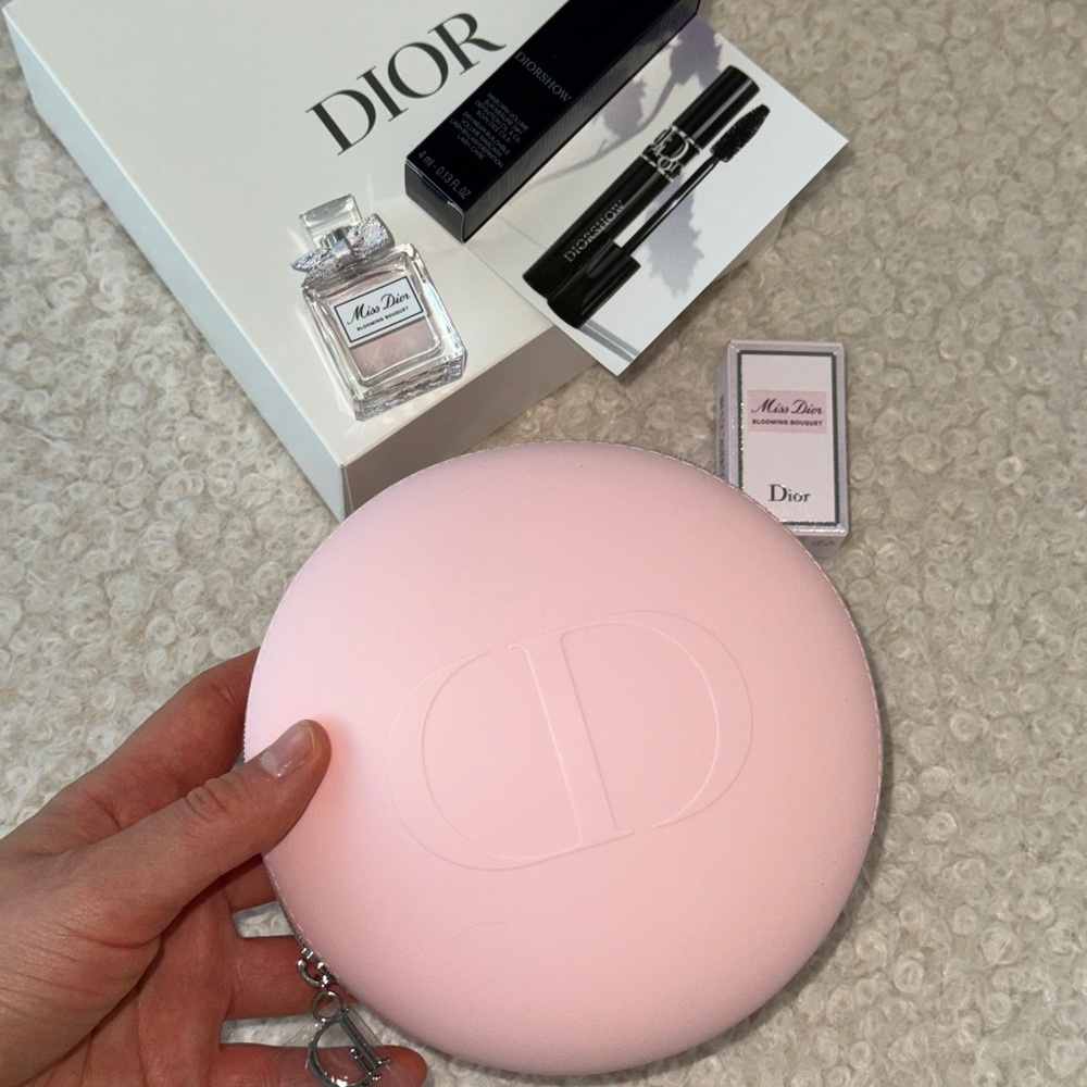 Dior Pink Round Clutch